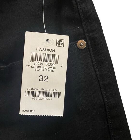 And Now This NWT High Rise black jeans size 32 footed through hip & thigh flares - Picture 9 of 14